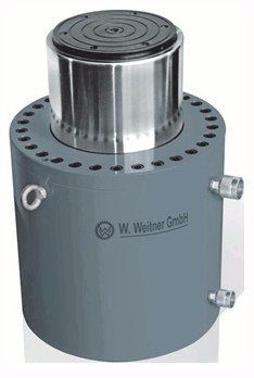 Werner Weitner 700 Bar Double Acting High Tonnage Cylinders Hydraulic Jack